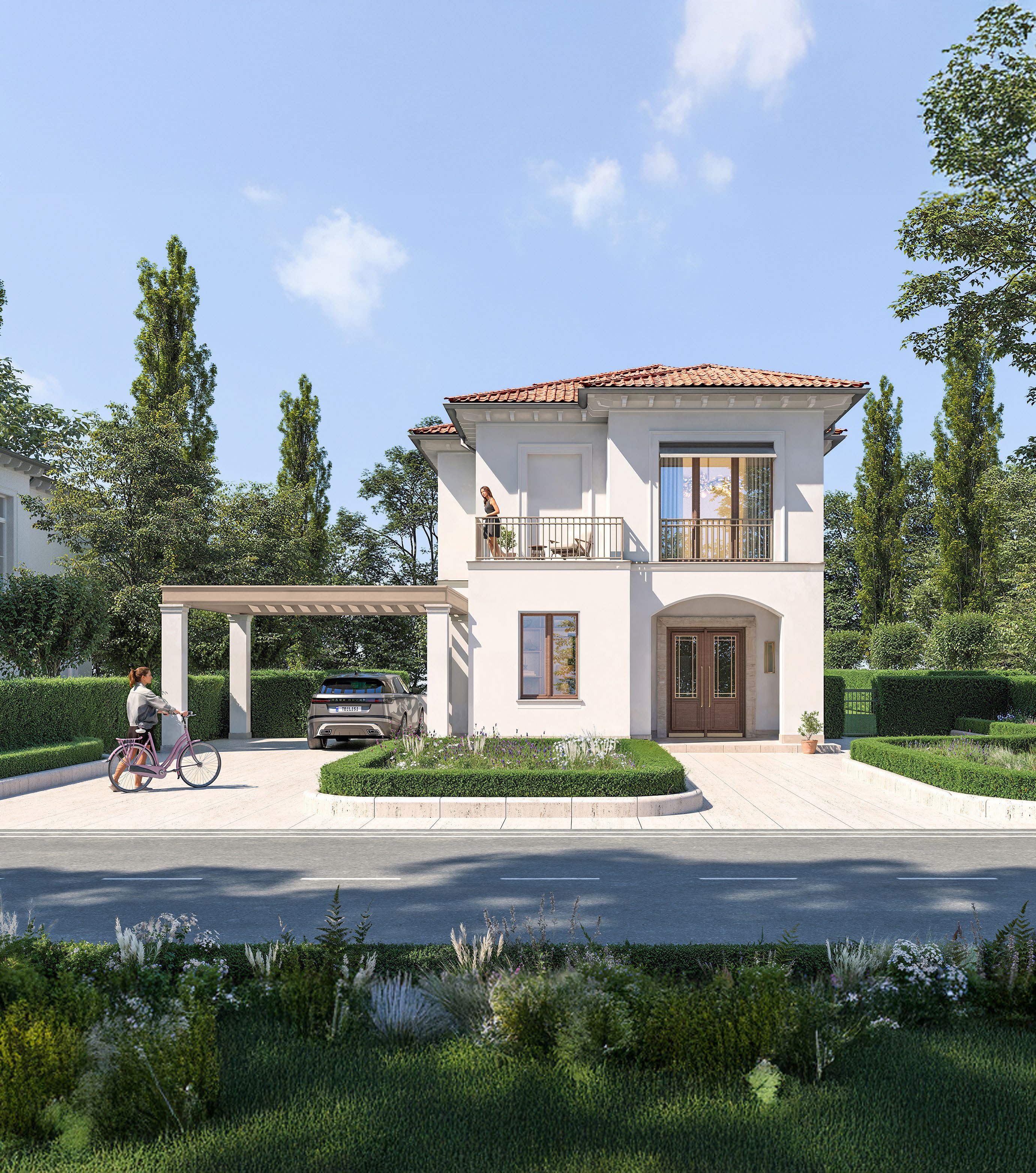 Bloom villa exterior at Tbilisi Waterfront — 3-bedroom luxury home by Eagle Hills