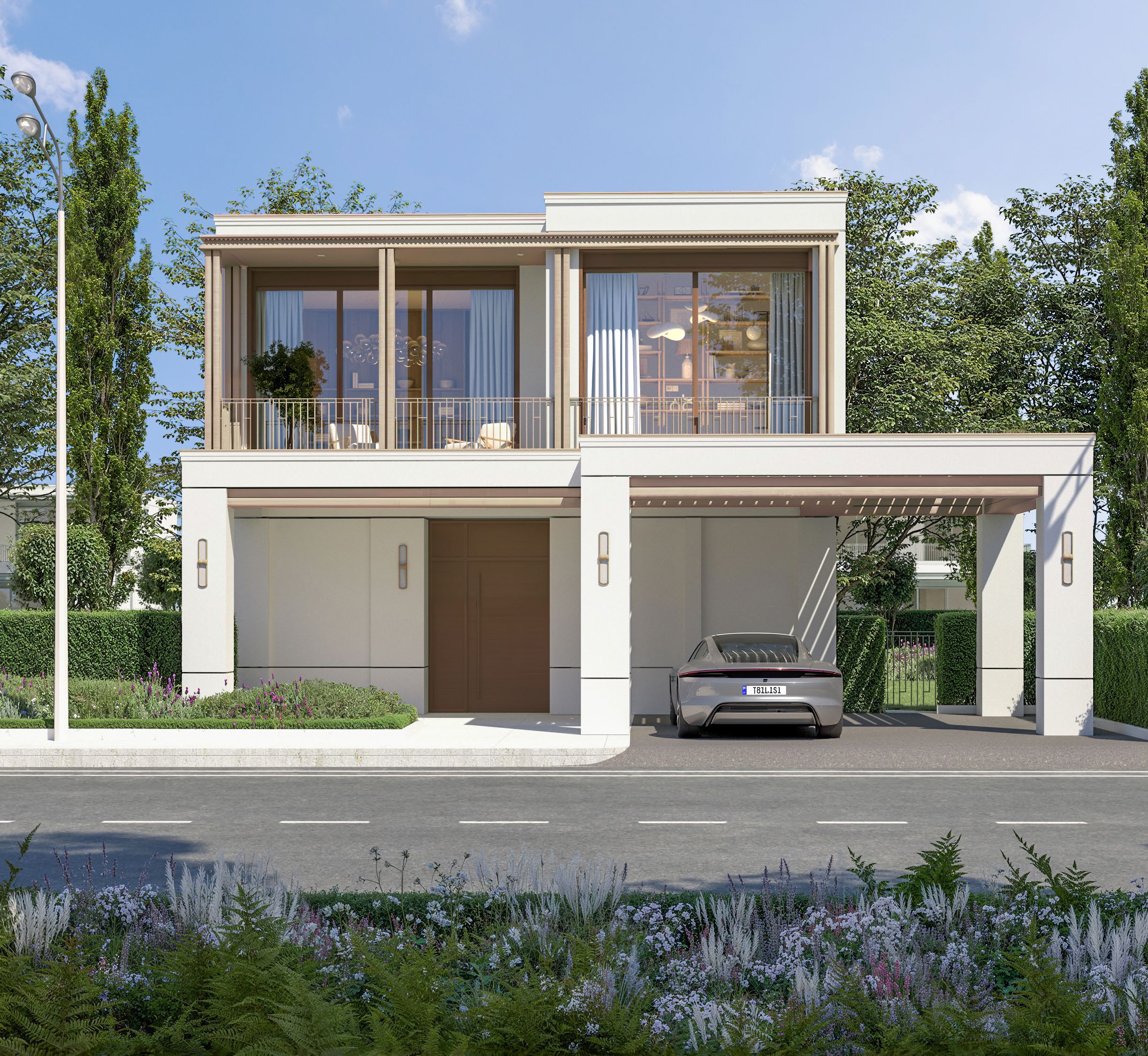 Willow villa exterior at Tbilisi Waterfront — 4-bedroom luxury home by Eagle Hills